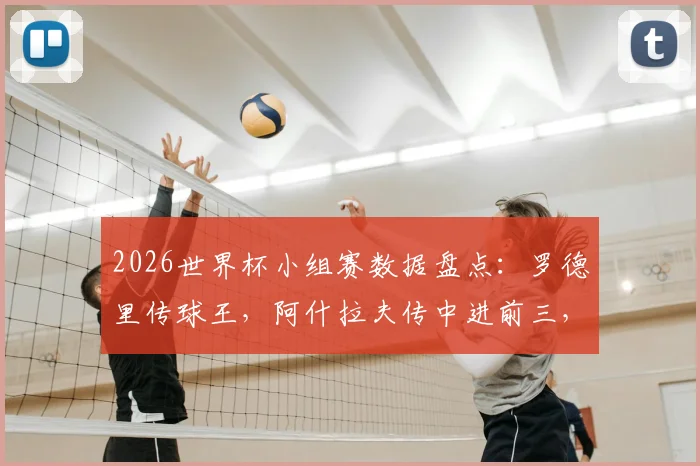 2026世界杯小组赛数据盘点：罗德里传球王，阿什拉夫传中进前三，这些中场大师表现如何？